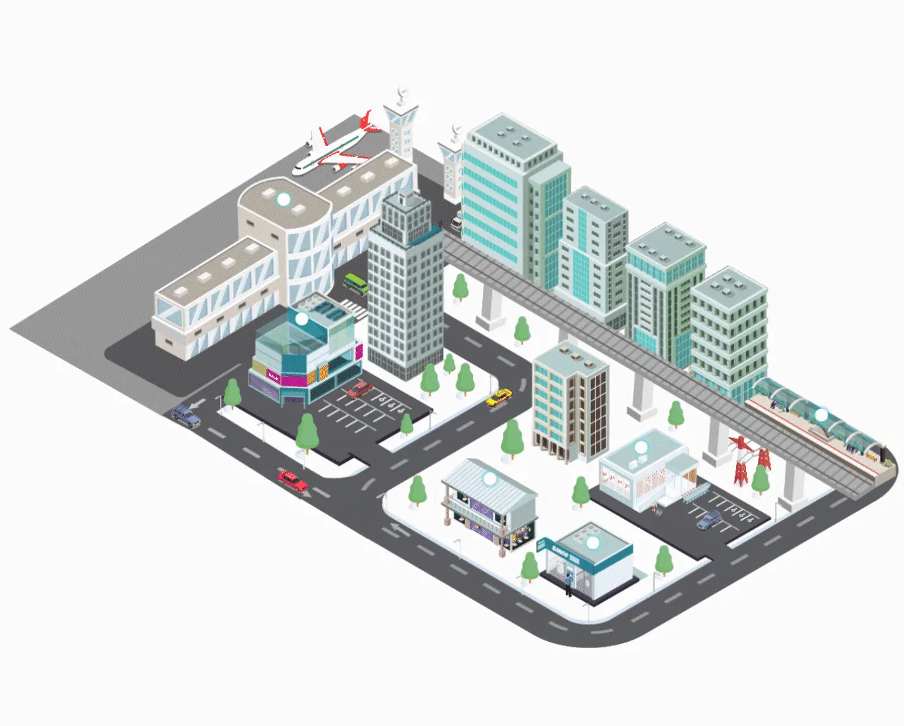 Mapa interactivo de soluciones por sector